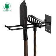 Kesoto Garden Tool Rack Yard Tool Holder Hanging Wall Mounted Organization Shelf for