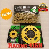 LC135 RXZ Y125 Y110 Y100 Y15 LAGENDA110 415H O-RING AJI Racing Chain/HeavyDuty Chain+Aji Sprocket Se
