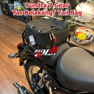 TUNDRA 7GEAR Motorcycle Bag - Motorcycle Seat Bag Tailbag 7 Gear Rear Bag Tail Bag