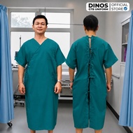 DINOS GTB Patient Gown Turquoise with Convenient Lace-Up Design