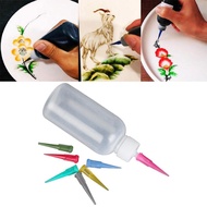 Plastic Sauce Bottle Creative Jam Painting Bottle 7-head Jam Painting Bottle For Drawing Jam Or A4a8