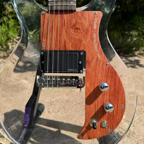 Hot high quality Custom Transparent Clear Acrylic guitar Dan Armstrong Style Bestselling guitar