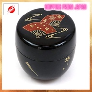 [From JAPAN]Tea utensils, jujube, tea utensils, medium jujube, black, fan-shaped running water