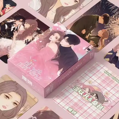 55 Pcs/Set The First Frost (Nan Hong) Laser Card Wen Yifan, Sang Yan Characters Lomo Cards HD Photoc