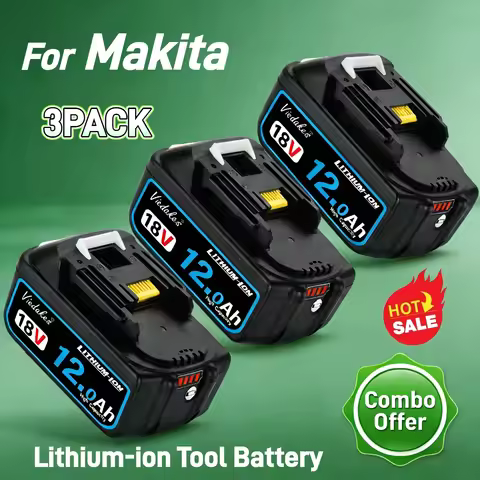 Original For Makita 18V Battery BL1860 12000mAh Compatible with DTD173 DHP487 DJV182 Professional Po