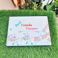 สมุดเฟรนด์ชิพ Best Friends Forever ขนาดA4 พร้อมส่ง (สำหรับบันทึกความทรงจำวันจบการศึกษา)