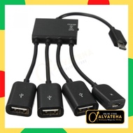 Micro USB OTG Hub 4 in 1 Data Cable Charger - M3H4