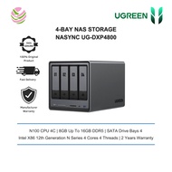 UGREEN NASync UG-DXP4800 (N1004C/8GB DDR5/2*2.5GbE/ HDMI 4K/4-BAY) Storage Drives Sold Separately