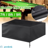 JENNIFERDZ Pool Table Dust Cover, Oxford Cloth Waterproof Billiard Table Cover, Easy To Wash 7/8/9 F