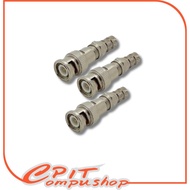 BNC Connector Thread Male RG-6 Coaxial Cable CCTV Connector