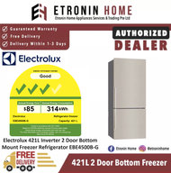 Electrolux 421L Inverter 2 Door Bottom Mount Freezer Refrigerator EBE4500B-G