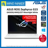 Asus ROG Zephyrus G15 GA503Q-MHQ122T M.White 15.6" QHD IPS 165Hz NoteBook (R9-5900HS/16GB/512GB NVMe SSD/RTX3060/Win10)