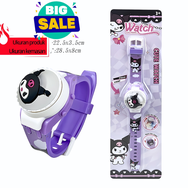 Jam Tangan Anak Anak Terbaru Motif Karakter Kuromi IronMan Superhero Cinnamoroll Lengkap Lampu Musik