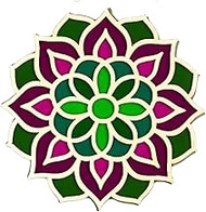 PRINT BHARAT Rangoli Colour Stencils 4X4 inch Set of 1 MDF Assorted Rangoli Stencils for Door Entran