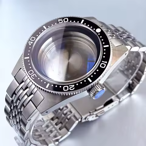 High Quality 40mm Bow Sapphire Glass Watch Case Fit Seiko 62Mas NH34 NH35 NH36 7S26 ETA 2824 2836 Mi
