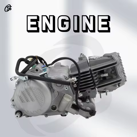 190CC ATV Engine Beach Bike Engine Sliver Horizontal Engine ATV Powertrain