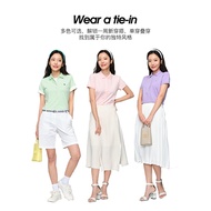 Hazzys Hazzys Short-Sleeved Polo Shirt Ladies Top Summer New Style White T-Shirt Sports Slim-fit T-S