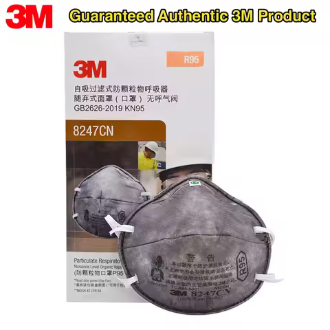 3M 8247CN R95 Activated Carbon Mask Respirator Disposable Particulate Masks Protect against organic 