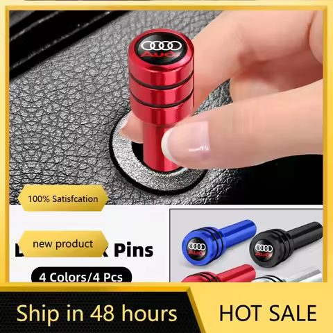 2/4Pcs Car Security Door Lock Pins Knob for Audi Q3 Q4 Q5 Q6 Q7 B8 B6 C6 8p B7 C5 A3 A4 A5 A6 A7 A8 