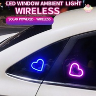 Wireless Solar Powered LED Car Interior Light For C-Pillar Decoration