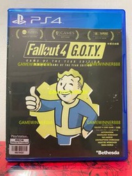 《今日快閃價》（中古二手）PS4遊戲 異塵餘生4 年度版 完全版 Fall out 4  輻射4 Fallout 4  Game of the Year Edition 港版中英文版 稀有品
