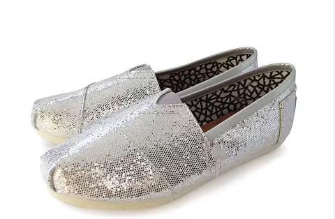 STG TOMS S Summer Unisex Comfortable shoes Shining women's lazy shoes Casual shoes Sequin Loafers