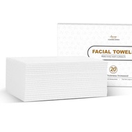 Facial Towels,200 Ct Disposable Face Towel, 9.8"X9.8"Face Cloths, Makeup Remover Face Towelettes Dis