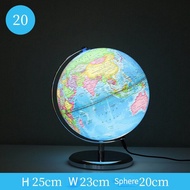 World Globe English Version World Map Globe With LED Light Geography Educational Supplies