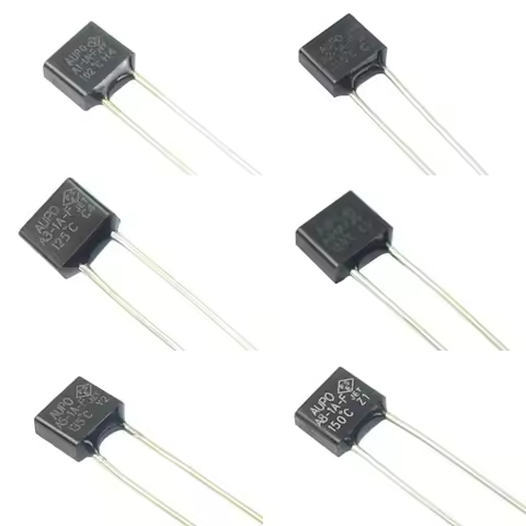 10pcs Square RH Thermal Fuse TF 102 115 125 130 135 150 C Degree 1A 250V AUPO A1-1A-F A2-1A-F A3-1A-