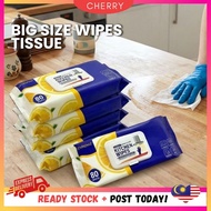 🍒CHERRY🍒 4 Packs x 80 Pcs - Tisu Basah Dapur Serbaguna Kitchen Wipes Tissue Tebal Lemon Fragrance