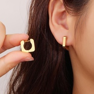 AG18 Square Earring with 18K Gold Platting