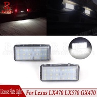 1Pair Car LED Number License Plate Light Lamp Error Free For Lexus LX470 LX570 GX470 For Toyota Mark
