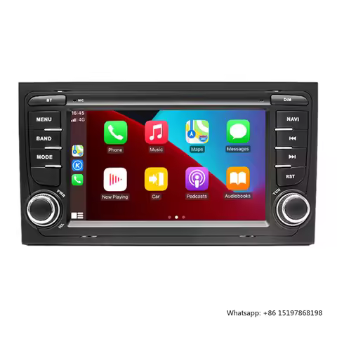 2 Din Android 14 Car Radio for Audi A4 B6 B7 S4 B7 B6 RS4 Seat Exeo 2002-2008 RS4 B7 2008-2012 Multi