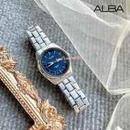 [Original] ALBA AN8023X Classic Women Watch with Blue Dial and 50m Water Resistant Silver Stainless 