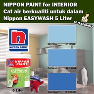 Nippon Paint EasyWash Interior collection 5 Liter Sky Blue 1532P / Cerulean 1535T / True Blue 1534D