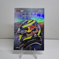 F1 Topps Chrome Helmet Isack Hadjar VCARB Card