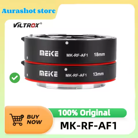 Meike MK-RF-AF1 Metal Auto Focus Macro Extension Tube Ring for Canon RF EOS R RP R5 R6 R7 R8 R10 R50