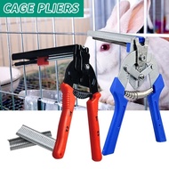 Hog Ring Plier And 600pcs Nails Staples Animal Wire Cage Clamp Chicken Rabbit Bird Dog Poultry Mesh