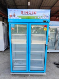 [ส่งฟรี]SINGER ซิงเกอร์ ตู้แช่ มือสอง เย็น ตู้เย็น มินิมาร์ท แช่ เครื่องดื่ม ผัก ผลไม้ ตู้แช่สองประตู
