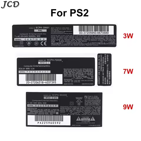 1-5-10PCS Replacement Host Seal Sticker Label for Sony PS2 3W 7W 9W 30000 70000 90000 Console Host S