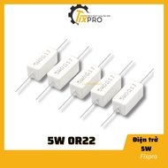 Good quality 5W 0R1 0R22 0R25 0R33 0R5 resistor (Bag of 5)