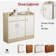 3 Door Shoe Cabinet | 2 Door Shoe Cabinet With Drawer | Shoe Organization | Storage Cabinet