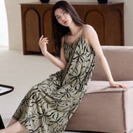 Modal Sling Nightdress with Chest Pad - Casual Women's Pajamas