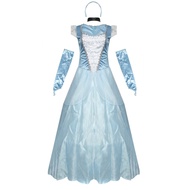 M-XL Halloween Snowyprincess Costume Fairy Tale Noble Court Queen Costume Role-Playing Uniform 99T7