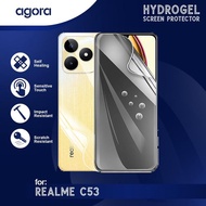 LAYAR Anti-Scratch Hydrogel For Realme C53 Hydrogel SCREEN Protector - ANTI SPY, FULL SCREEN, REALME