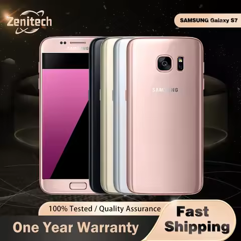 Original Samsung Galaxy S7 G930F G930A G930V 4G LTE Mobile Phone 5.1'' AMOLED 4GB+32GB 12MP+5MP Exyn