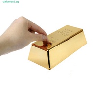 DATANEST​ Coin Bank Creative Plastic Bullion Prop Children Birthday Gifts Gold Bullion Bar Simulatio