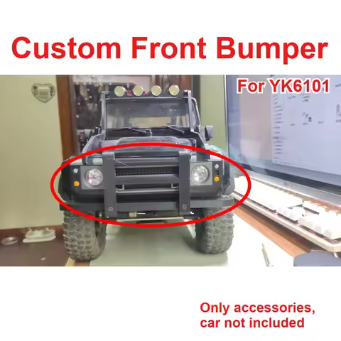 For YIKONG YK6101 1/10 RC Crawler Short Front Bumper Custom Model Number Decorative Styling Decor Up