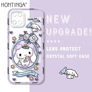 เคส Hontinga สำหรับ Samsung Galaxy Note 10 Lite Note 10 Plus 5G เคส S10 Plus S10 + Note10ใสเคสใสลายการ์ตูนน่ารัก Kuromi เคสยางซิลิโคนนิ่มคลุมทั้งหมดเคสด้านหลังเคสโทรศัพท์แบบนิ่ม