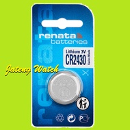Original Renata CR2430 CR-2430 2430 Battery 3 Power VOLT Made In Swiss, Durable Power, Suitable for 